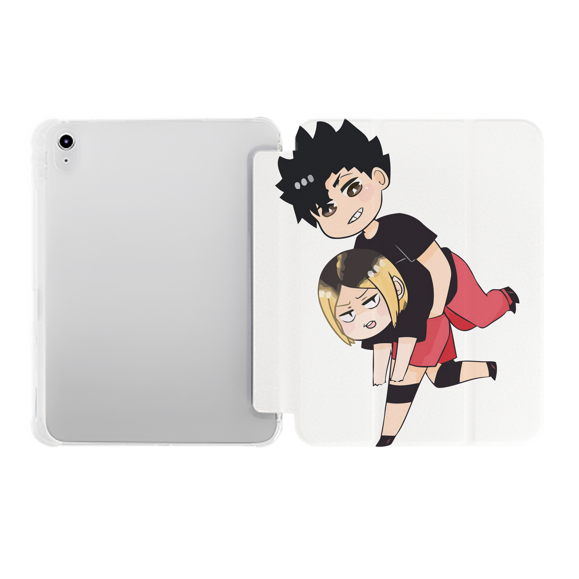 （画像用） ハイキュー!! Haikyu!! IPad ケース ペン収納付き 三つ折りスタンド PUレザー×シリコン 対応機種9.5/10.5/10.9インチ